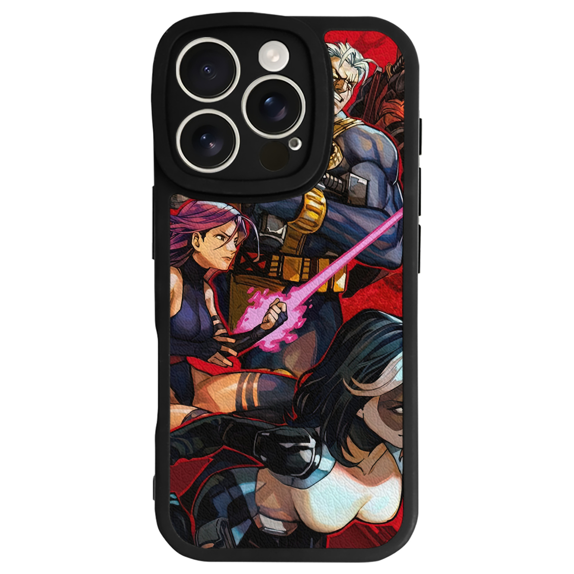 （画像用） Deadpool デッドプール 【iPhone 16シリーズ対応】シリコンスマホケース（レザー調） 材質：シリコン